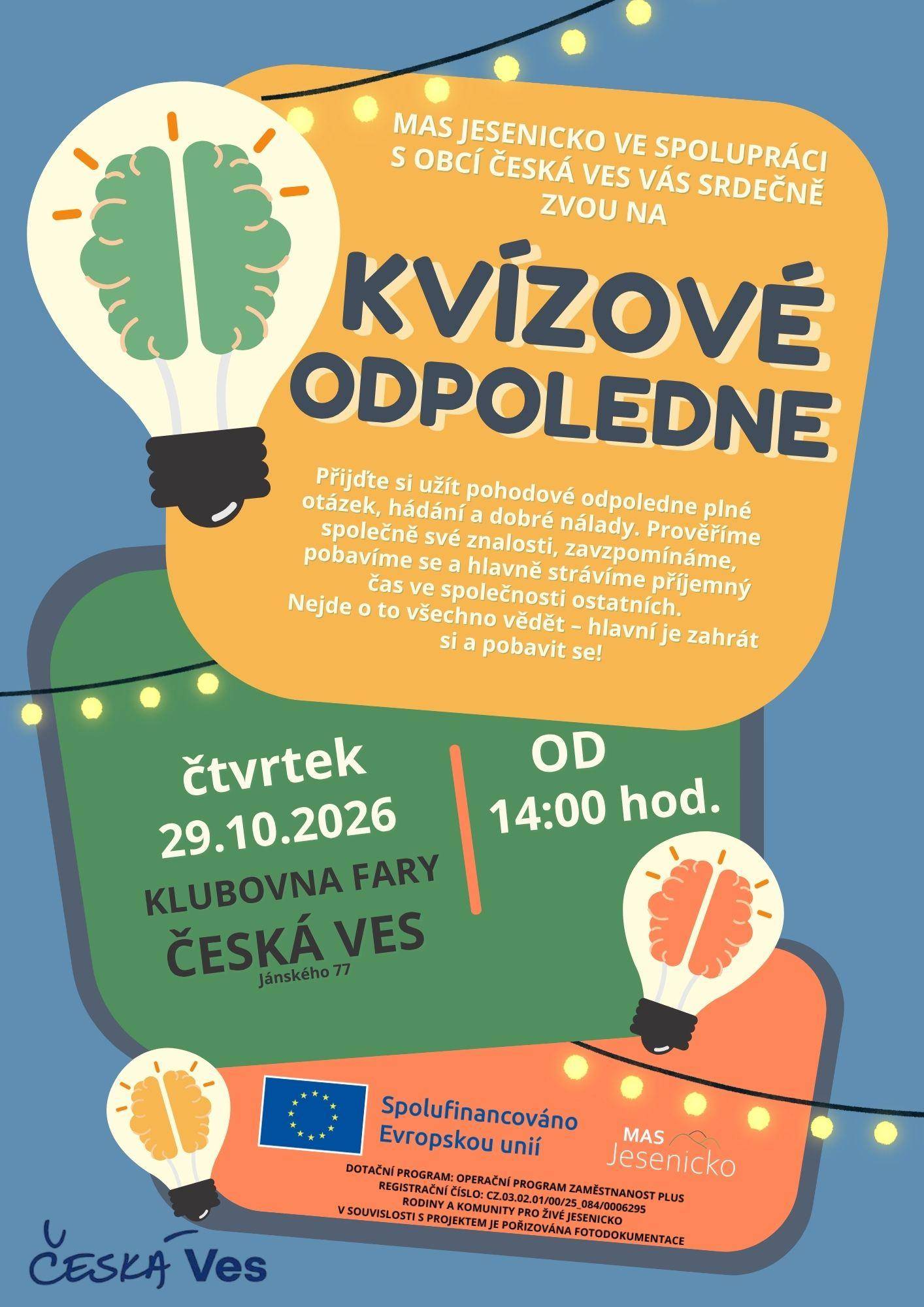 29.10.2026 Kvízové odpoledne