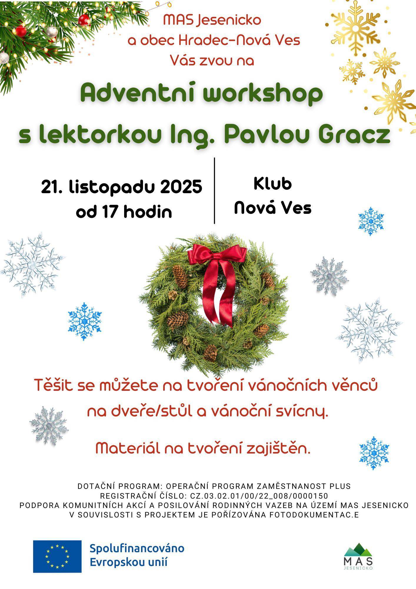 ADVENTNÍ WORKSHOP 21.11.2025