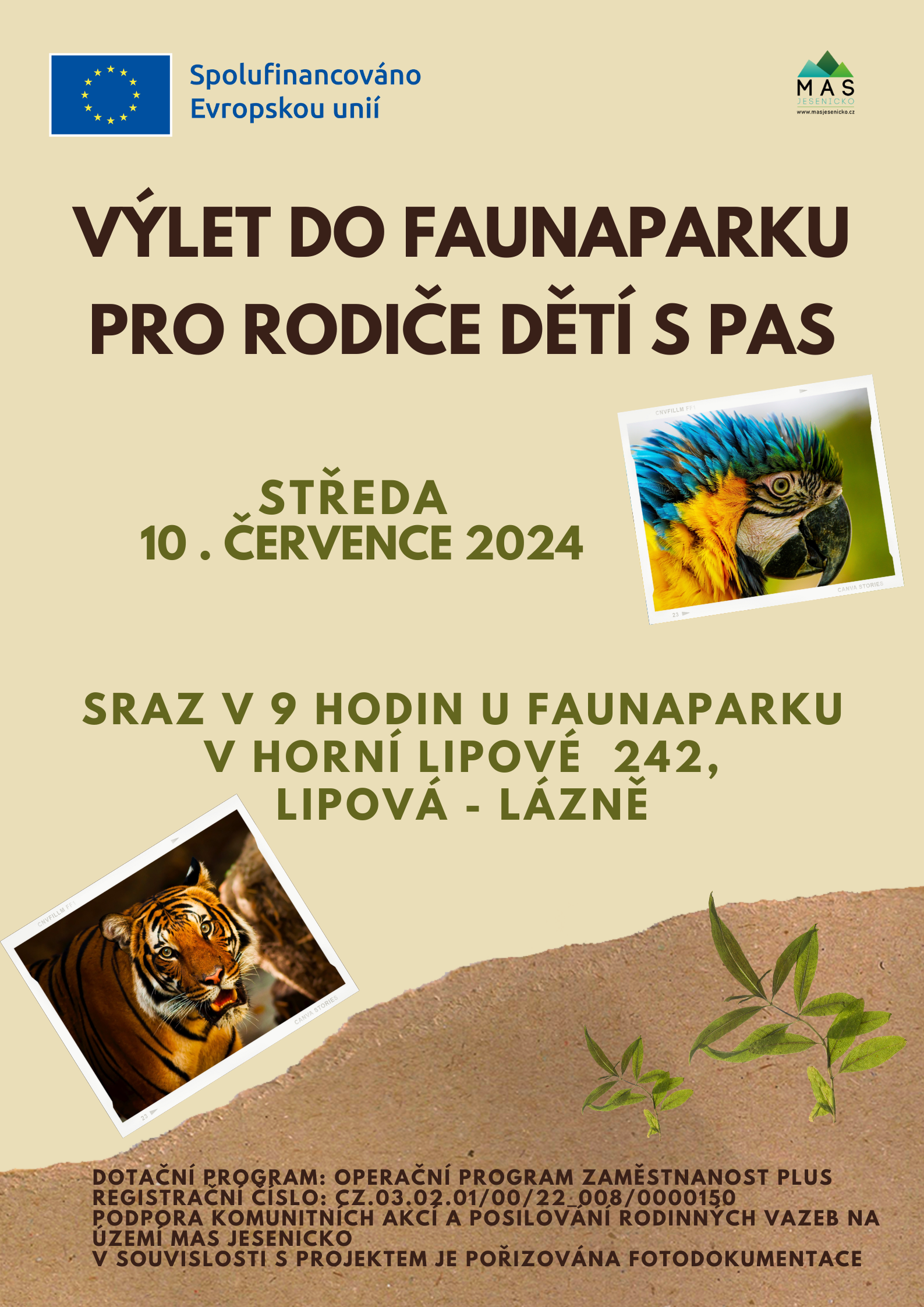 Výlet do Faunaparku pro rodiče a děti s PAS