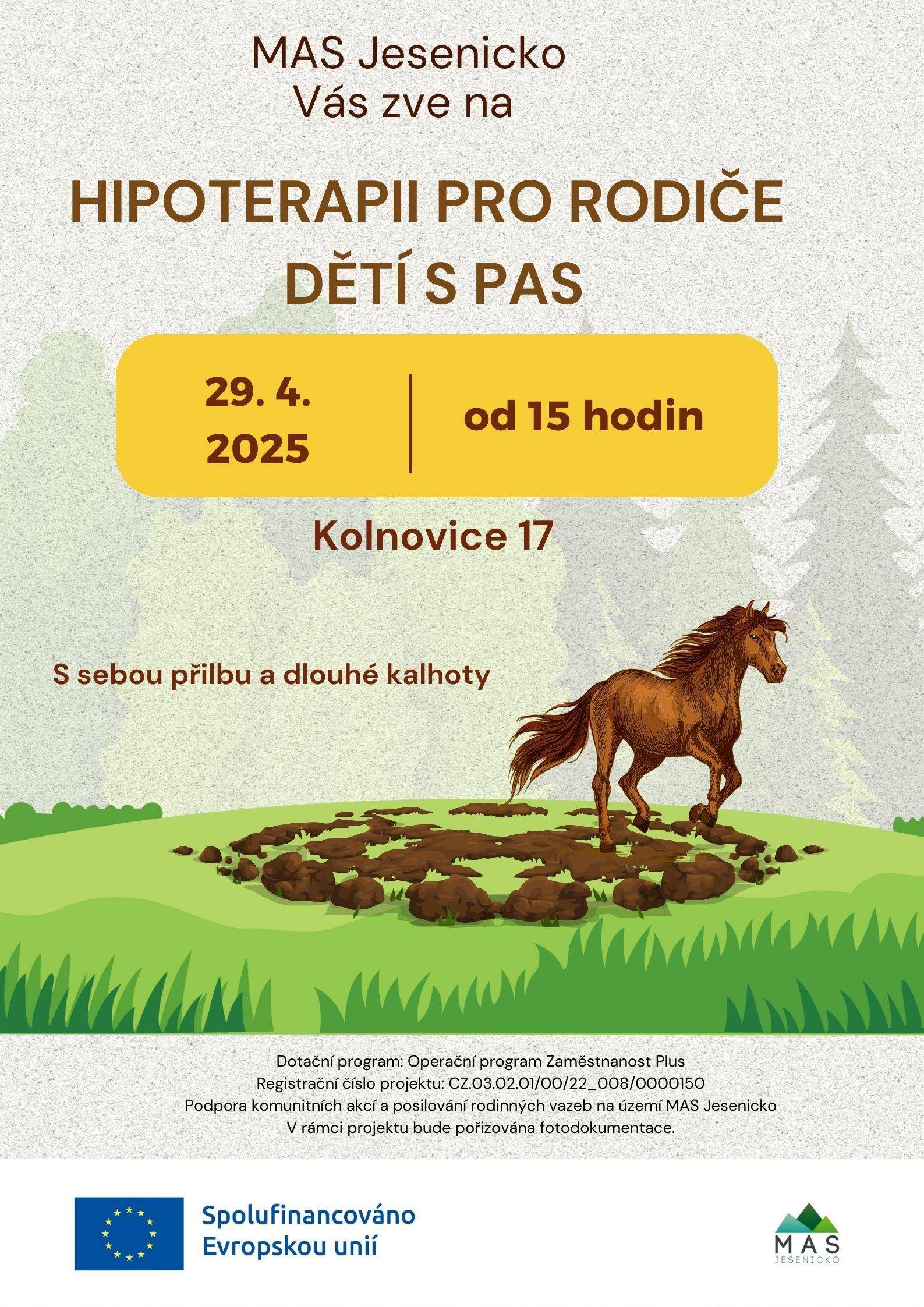 HIPOTERAPIE PRO RODIČE DĚTÍ S PAS