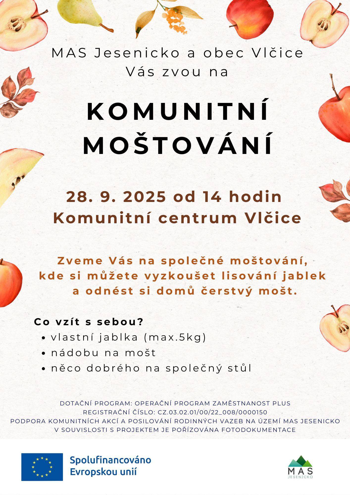 28.9.2025 KOMUNITNÍ MOŠTOVÁNÍ