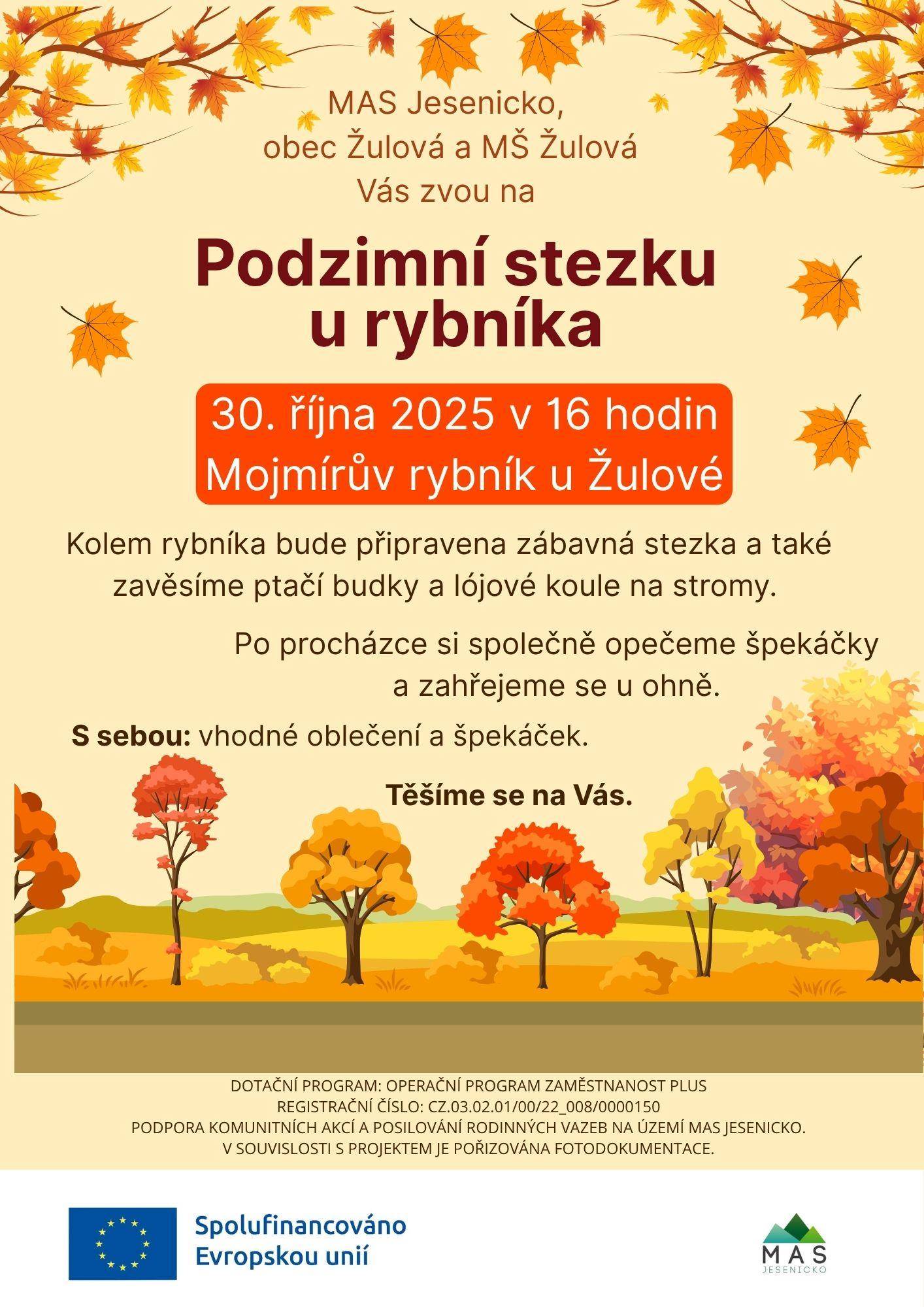 30.10.2025 PODZIMNÍ STEZKA U RYBNÍKA