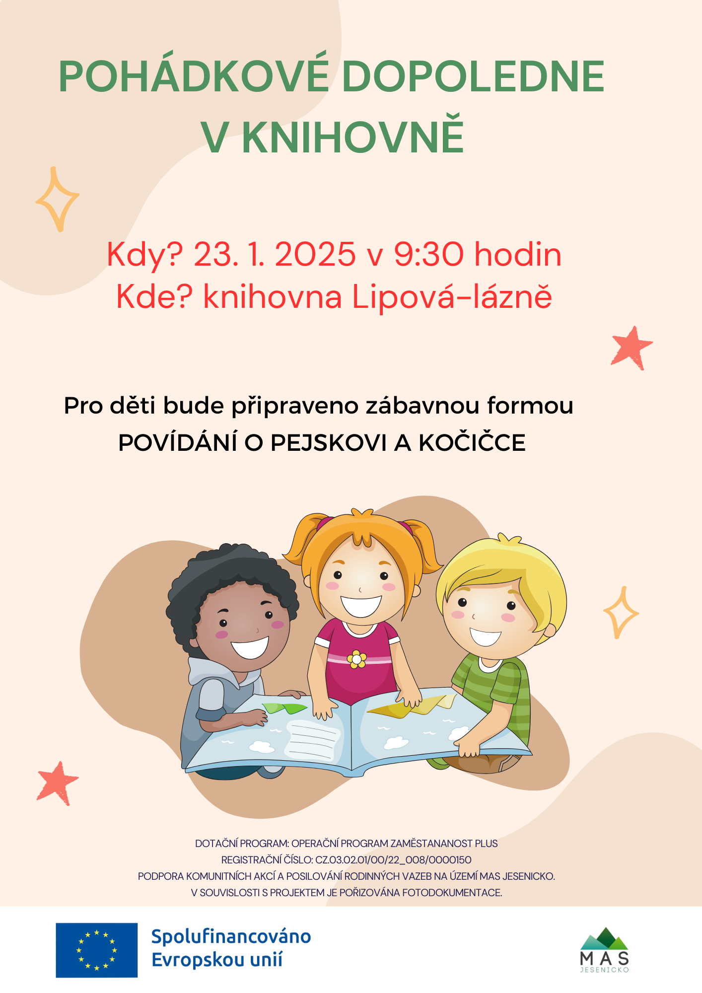 POHÁDKOVÉ DOPOLEDNE V KNIHOVNĚ