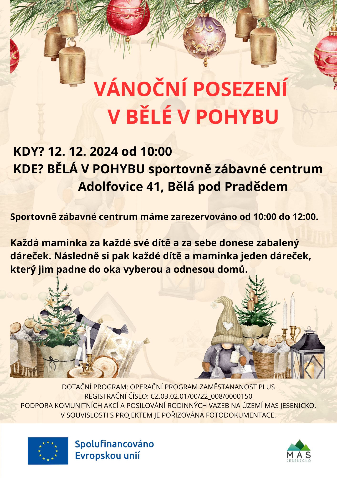 VÁNOČNÍ POSEZENÍ V BĚLÉ V POHYBU