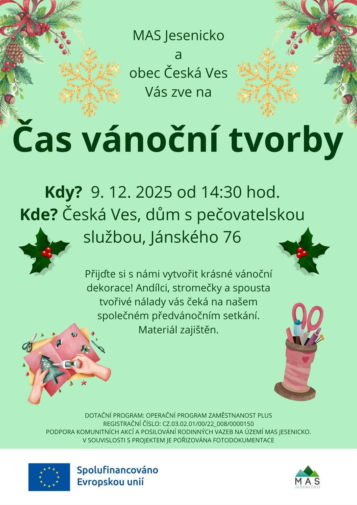 9. 12. 2025 ČAS VÁNOČNÍ TVORBY