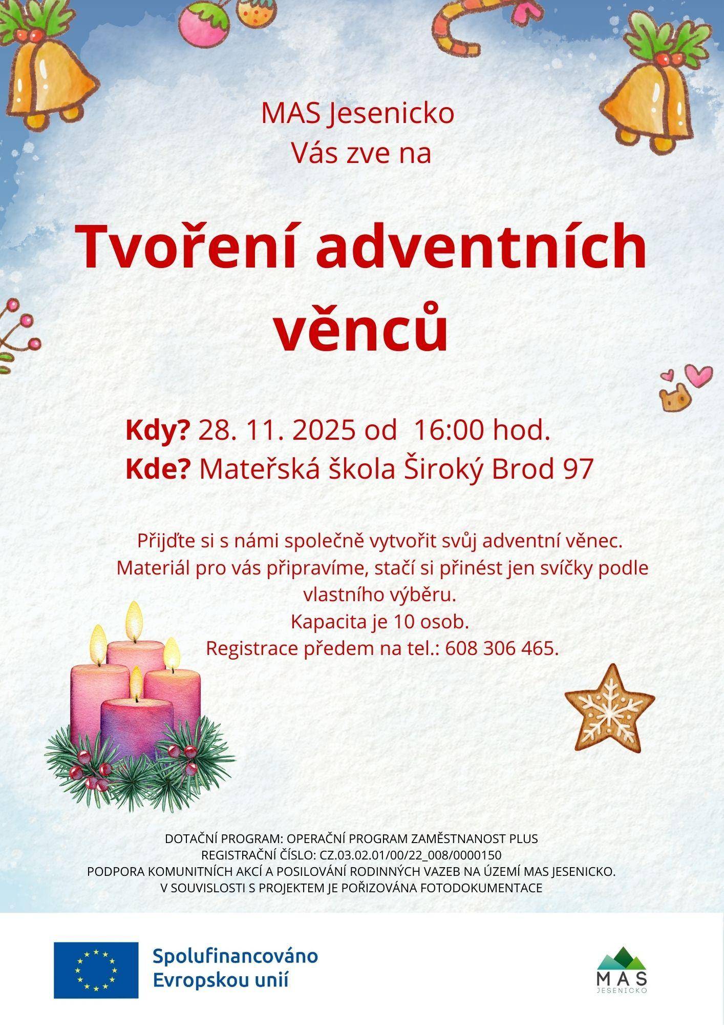 28. 11. 2025 TVOŘENÍ ADVENTNÍCH VĚNCŮ