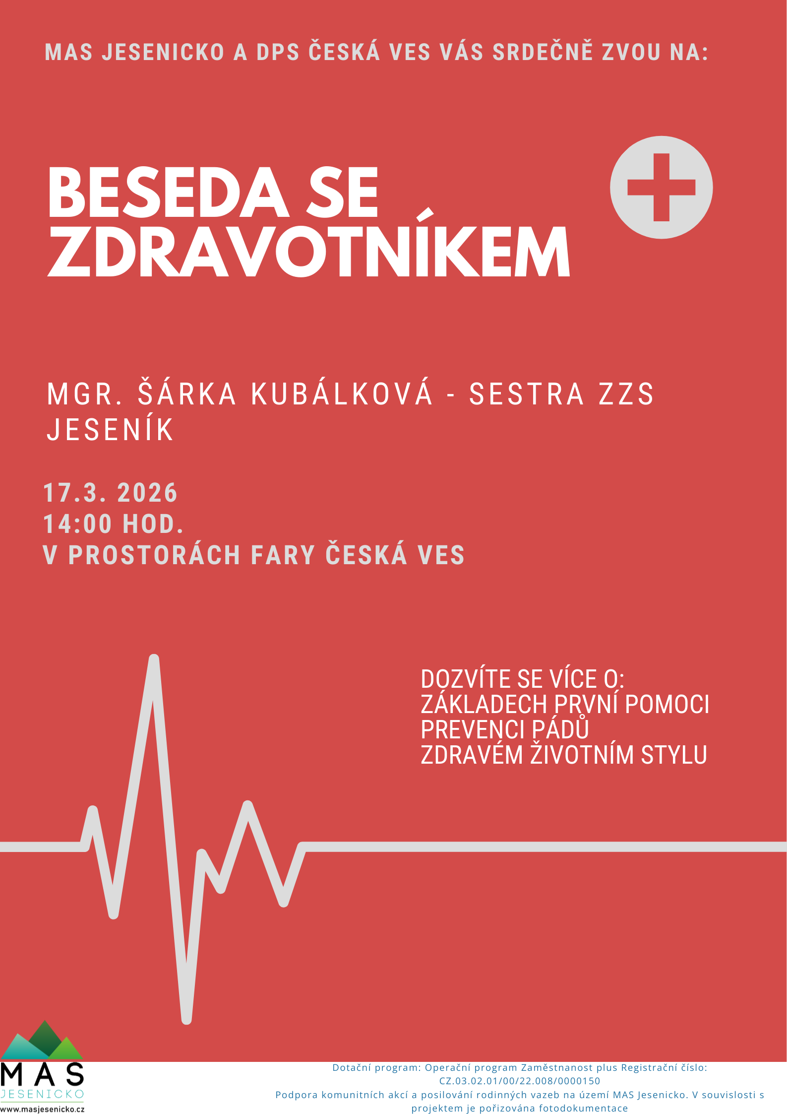 17.3.2026 Beseda se zdravotníkem