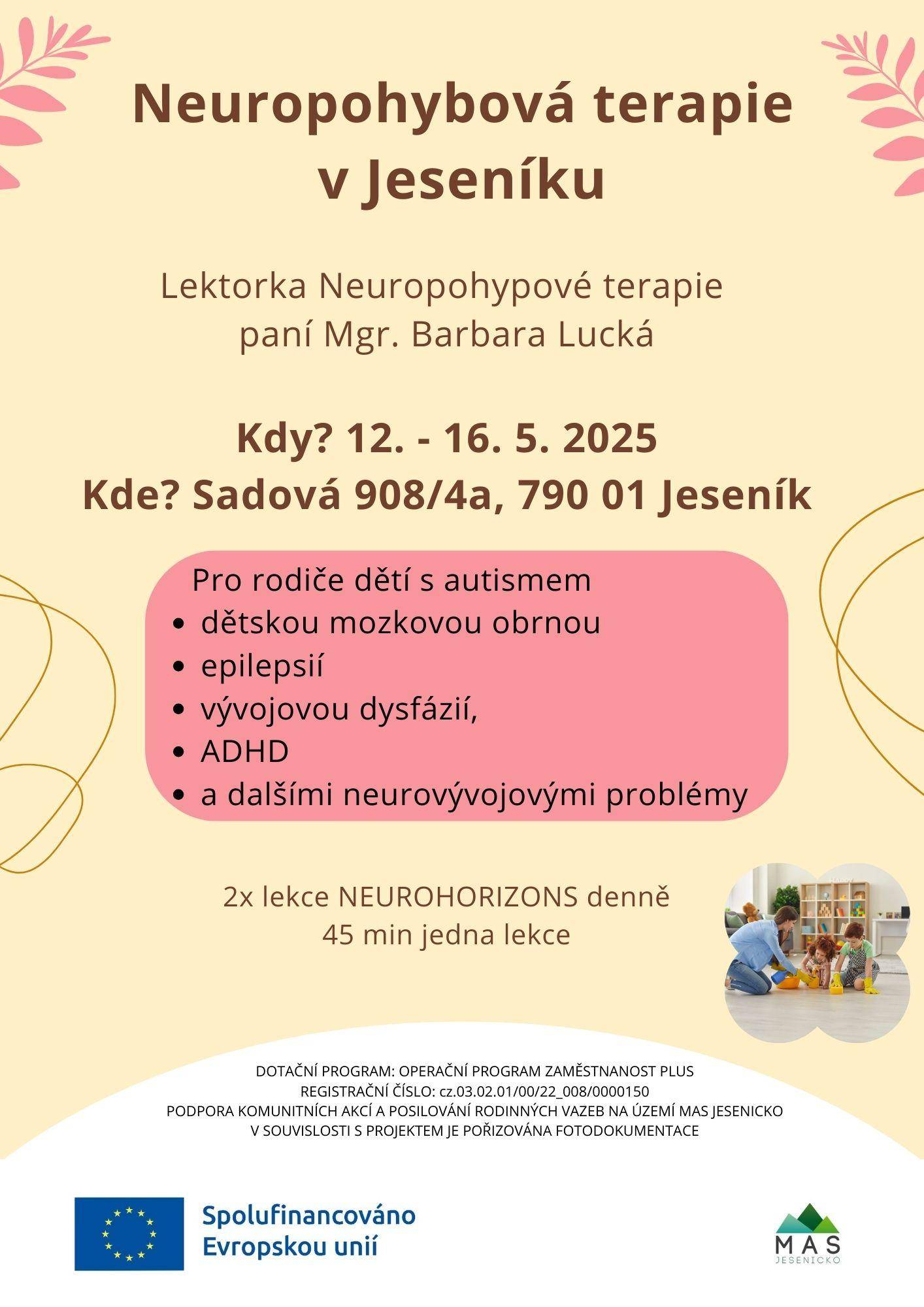 WOKRSHOP PRO RODIČE DĚTÍ S PAS - NEUROPOHYBOVÁ TERAPIE