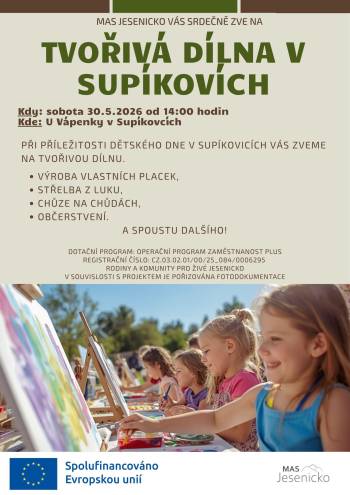 30.5.2026 Tvořivá dílna v Supíkovicích