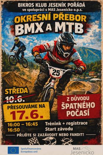 17.6.2026 Závody BMX Jeseník