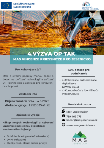Vyhlášení 4. výzvy OP TAK